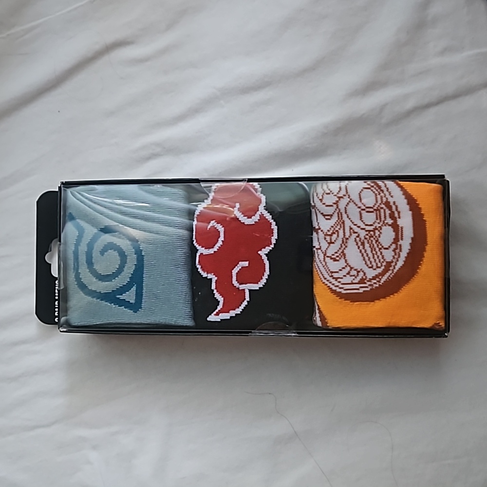 Naruto men's crew socks